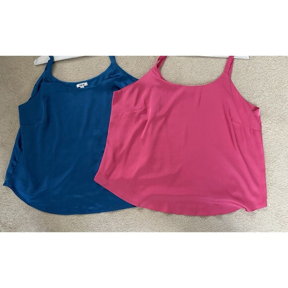 Bar lll Camisoles Women’s Size 2X Blue & Pink Lot‎ of 2 - Picture 1 of 9